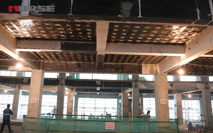 Slab, column, beam strengthening with CFRP wrapping Slab, column, beam strengthening with CFRP wrapping