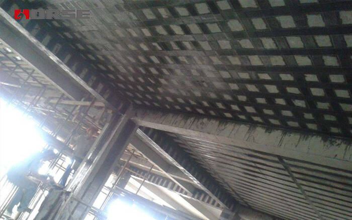 The original slab is reinforced by carbon fiber wrapping The original slab is reinforced by carbon fiber wrapping