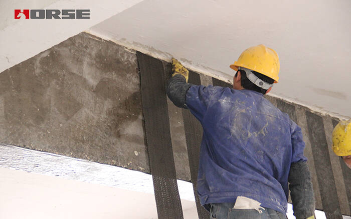 carbon fiber strengthening the concrete beam carbon fiber strengthening the concrete beam