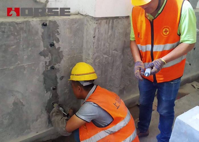 crack repair with injection adhesive crack repair with injection adhesive