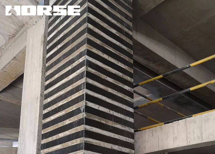 carbon fiber reinforced concrete columns