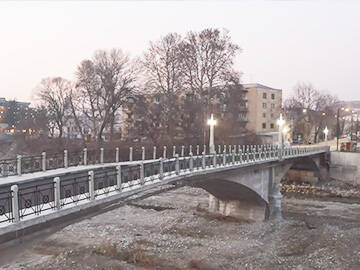 Reinforced Exposed Concrete Bridge With Carbon Fiber Strip And Epoxy Mortar in Georgia